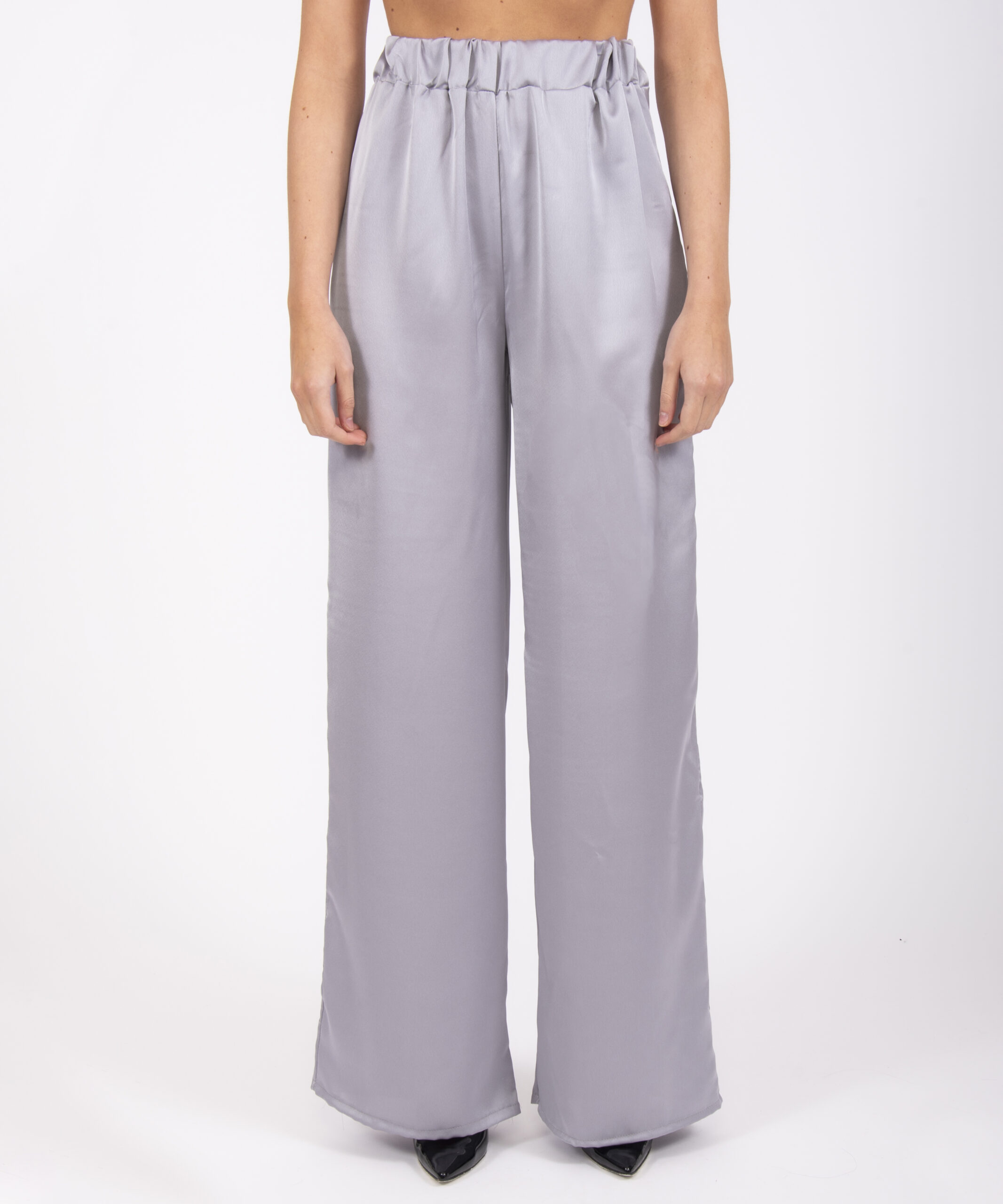 Satin oversized pyjama trousers - Abidonia